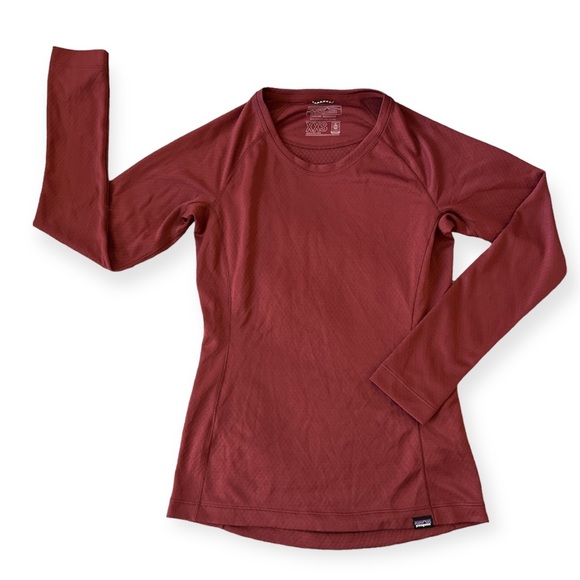 Patagonia • Women's Burgundy Capilene Midweight Crew Top • Size XXS - Picture 4 of 8